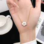 VCA LUCKY SPRING ROSE GOLD MOP BRACELET
