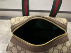 gucci-mini-gg-handbag-beige-and-dark-brown Handle
