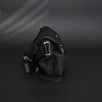 prada-nylon-black-belt-bag-with-silver-logo Crossbody