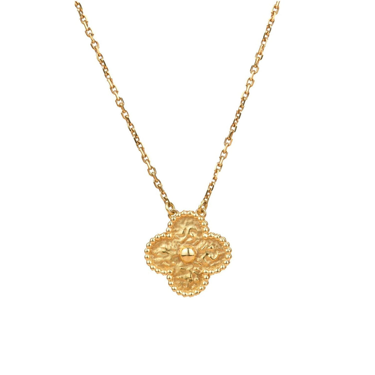 VCA CLOVER 15MM BRONZING NECKLACE