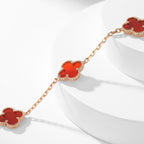 VCA CLOVER 10 MOTIFS CARNELIAN NECKLACE