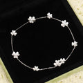 VCA FRIVOLE SILVER 9 FLOWERS NECKLACE