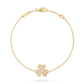 VCA FRIVOLE GOLD FLOWER DIAMOND BRACELET