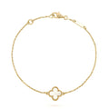 VCA CLOVER WHITE MOP SINGLE FLOWER BRACELET